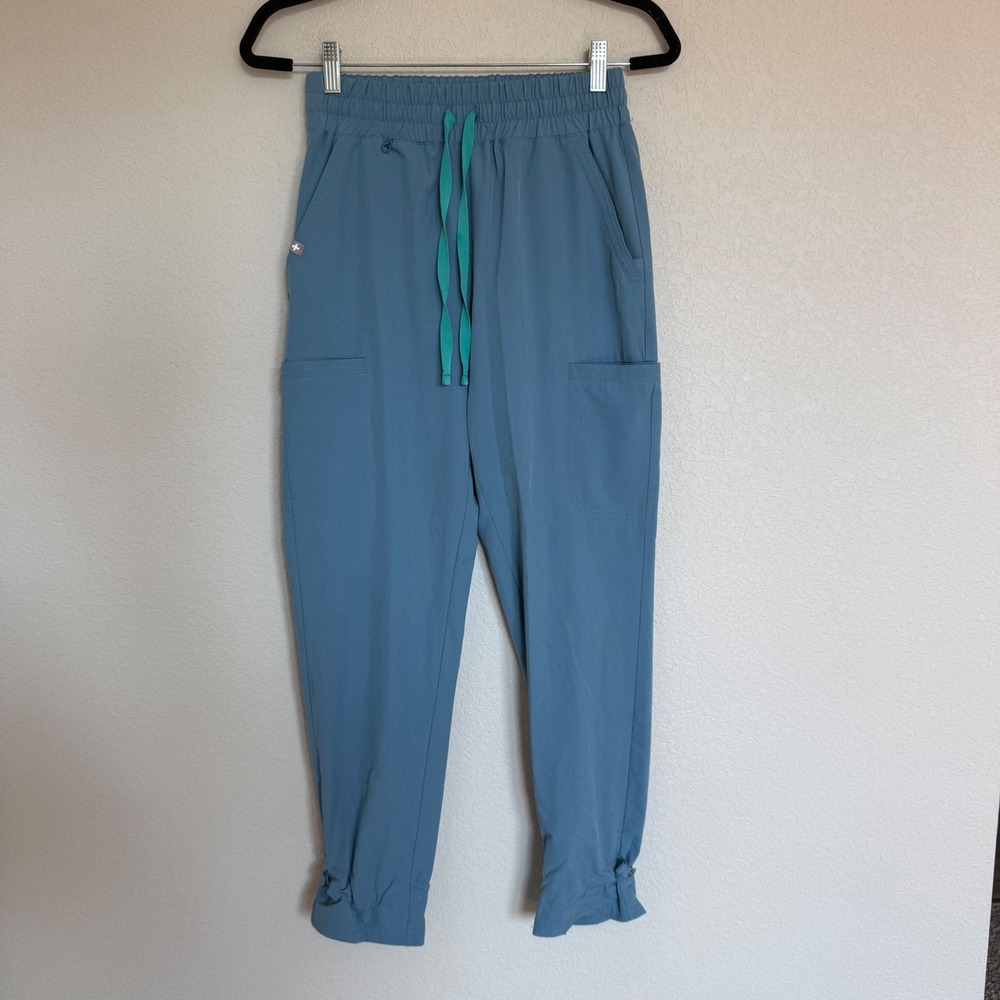 Figs Technical Collection Women XS/P Blue Scrub Jogger Pants Uniform Healthcare